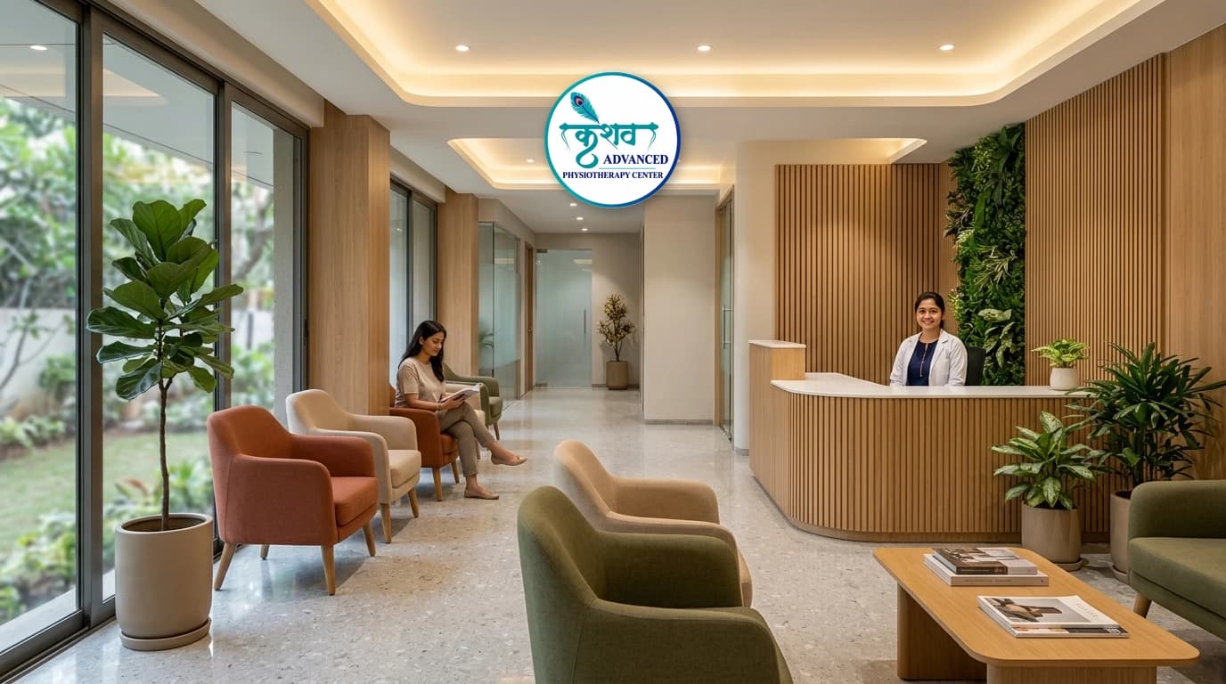 Welcoming reception and clinical environment at Keshav Physiotherapy Ahmedabad
